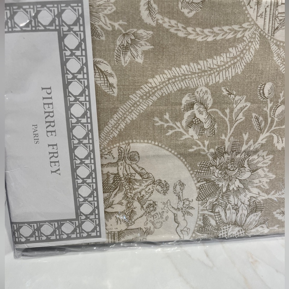 Pierre Frey Paris Made in France 100% Cotton Toile Boudoir Pillow Sham 12x16”
